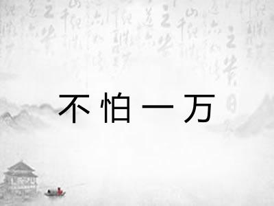 不怕一万