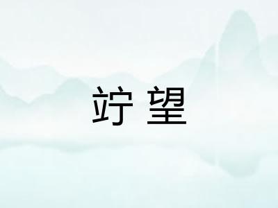 竚望