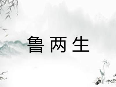 鲁两生
