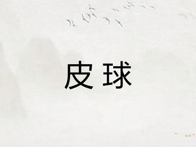 皮球