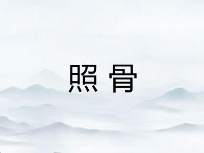 照骨
