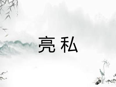 亮私
