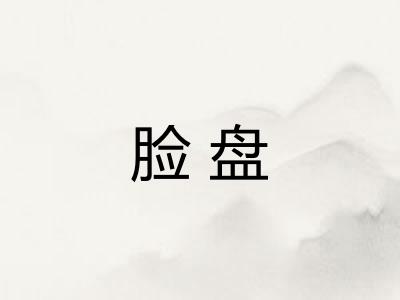 脸盘
