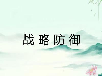 战略防御