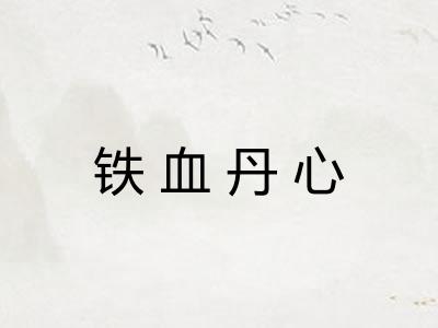 铁血丹心