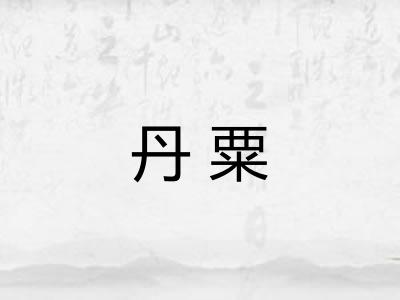 丹粟