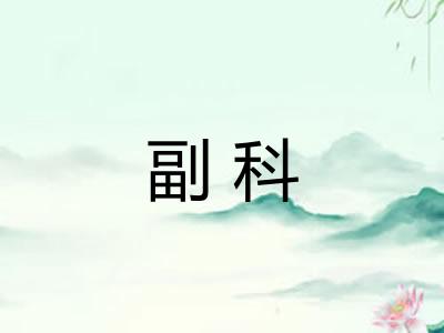 副科
