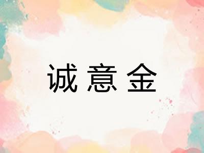 诚意金