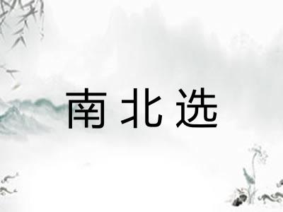 南北选