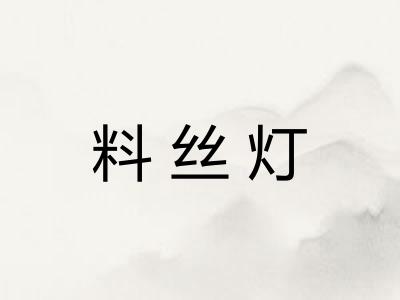 料丝灯