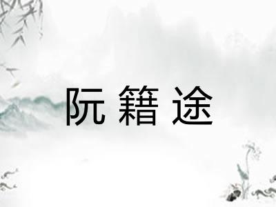 阮籍途