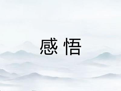 感悟