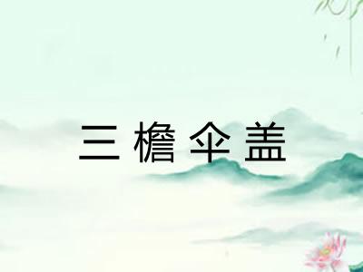 三檐伞盖