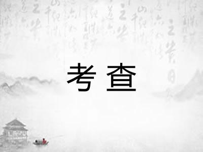 考查