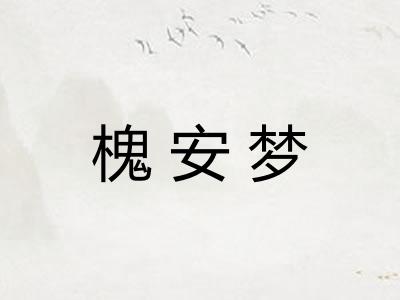 槐安梦