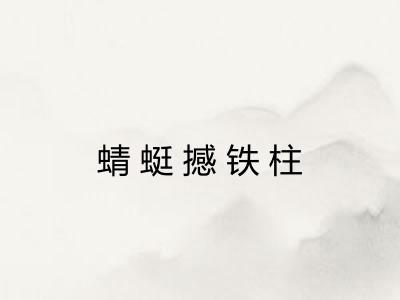 蜻蜓撼铁柱