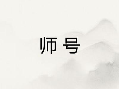 师号