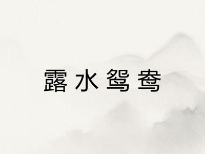 露水鸳鸯