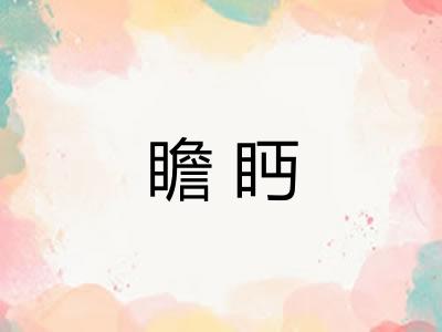 瞻眄