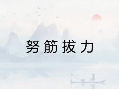 努筋拔力