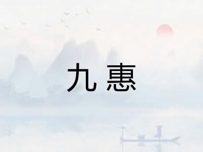 九惠