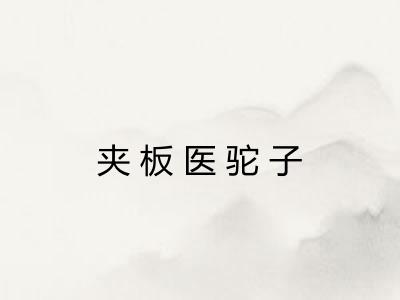 夹板医驼子