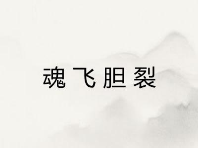 魂飞胆裂