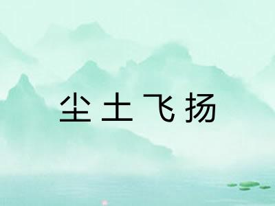 尘土飞扬