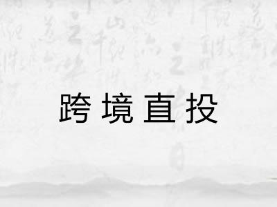 跨境直投