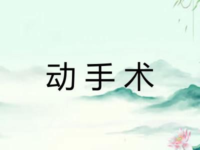动手术