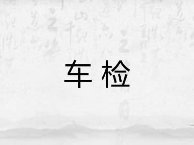 车检
