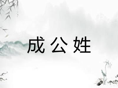 成公姓