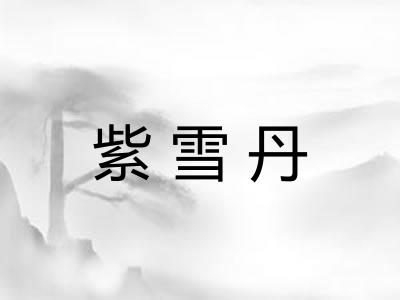 紫雪丹