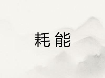 耗能