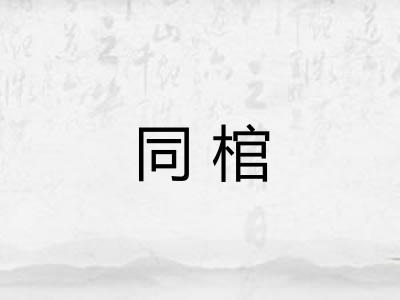 同棺