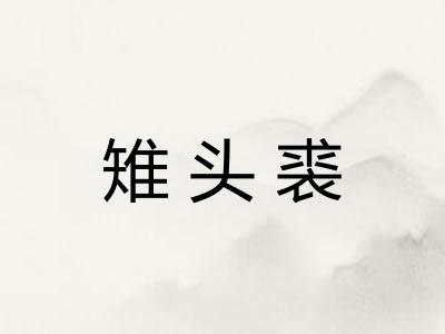 雉头裘