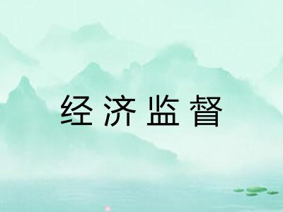经济监督