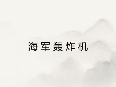 海军轰炸机