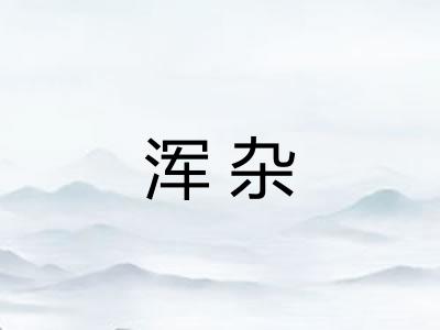浑杂