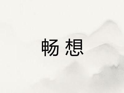 畅想