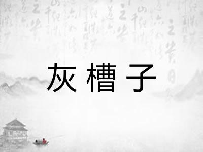 灰槽子