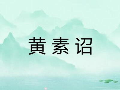 黄素诏