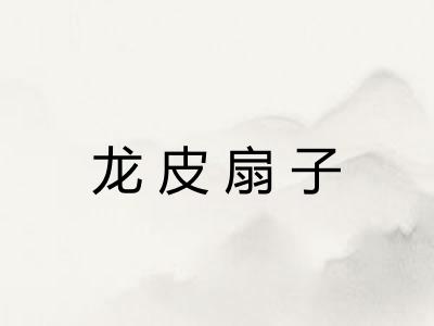 龙皮扇子