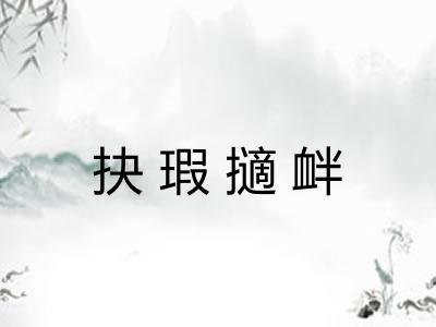 抉瑕擿衅