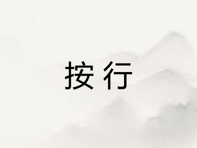 按行