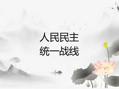 人民民主统一战线