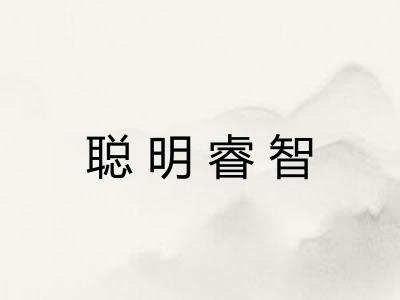 聪明睿智