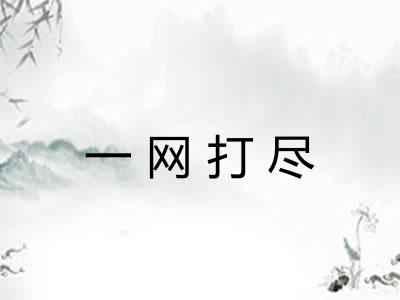 一网打尽