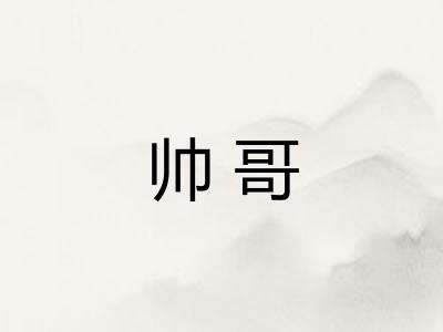 帅哥