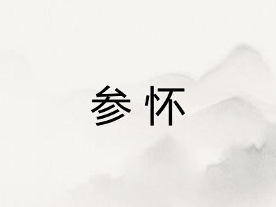 参怀